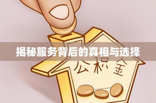 铁西揭秘服务背后的真相与选择