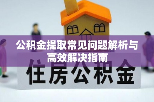 铁西公积金提取常见问题解析与高效解决指南